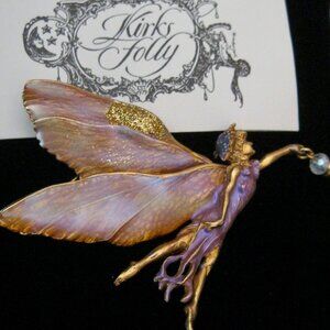 KIRKS FOLLY VERY RARE ASTRAL FAIRY BROOCH-A FEW MINOR REPAIRS HAVE BEEN MADE